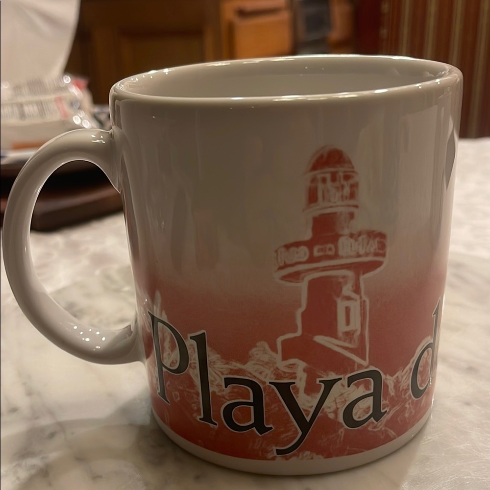 Starbucks Playa Del Carmen  Mug 2007  - Red and White